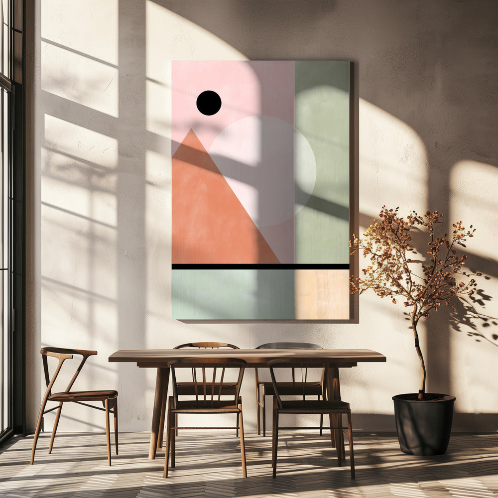 Geometric Shapes In Pastel Tones | Canvas
