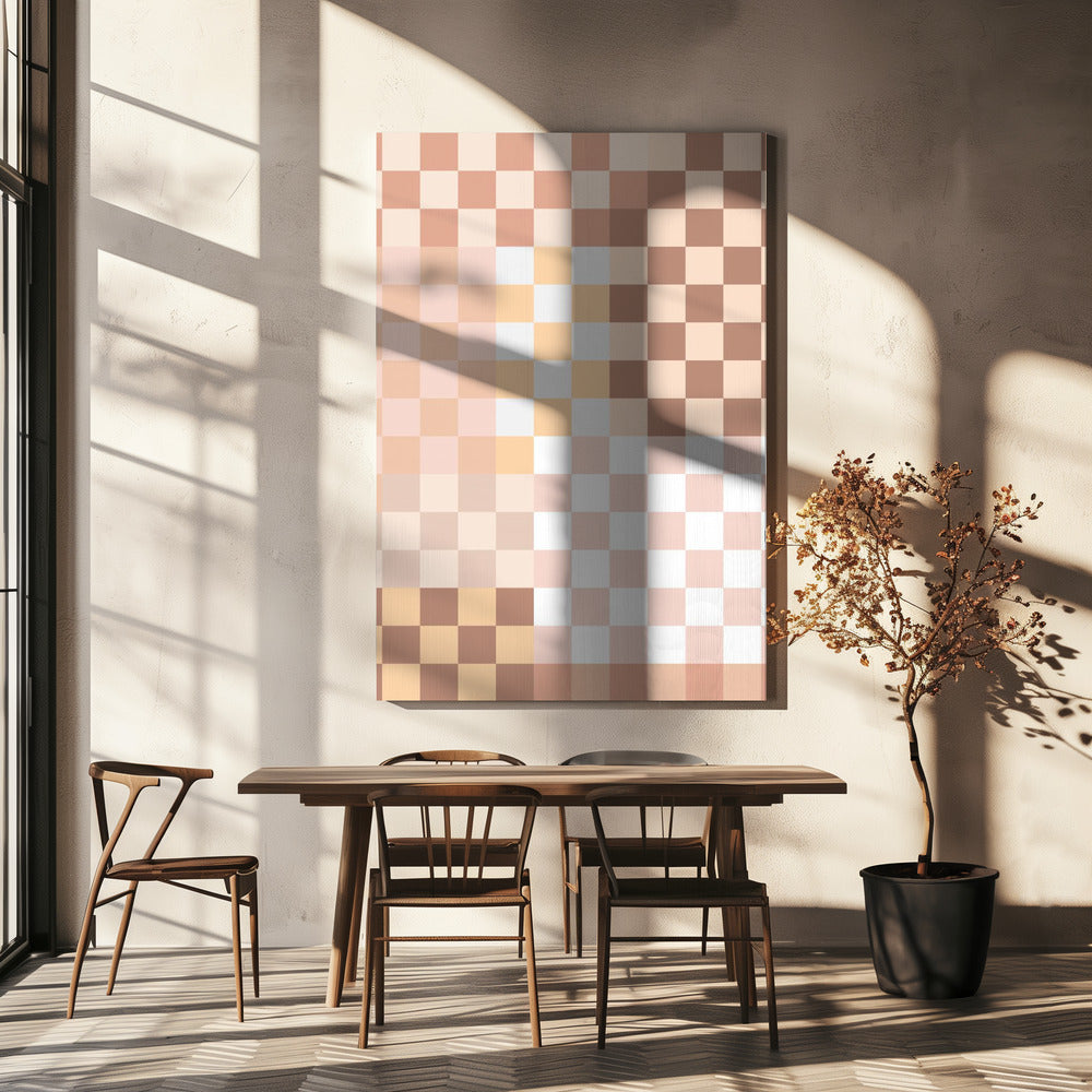 Checkerboard Harmony | Canvas