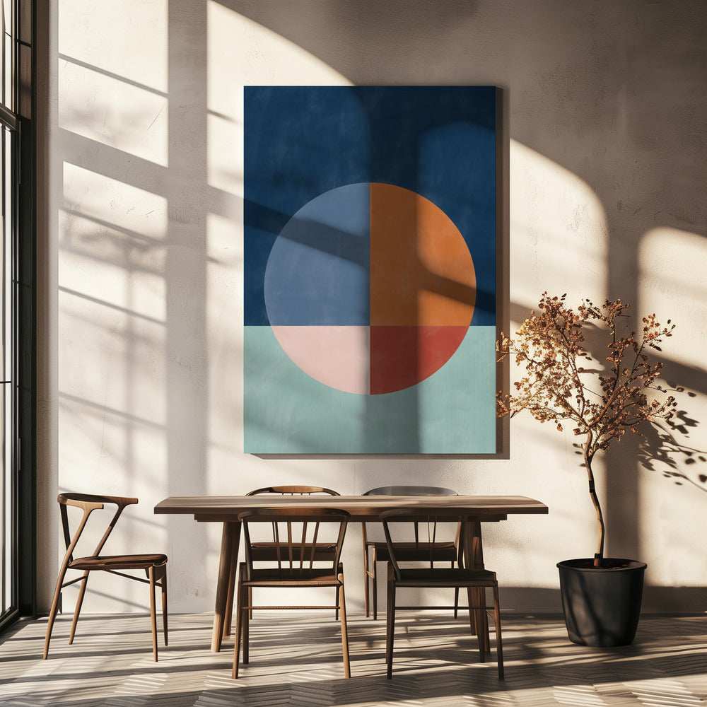 A Large Segmented Circle | Canvas