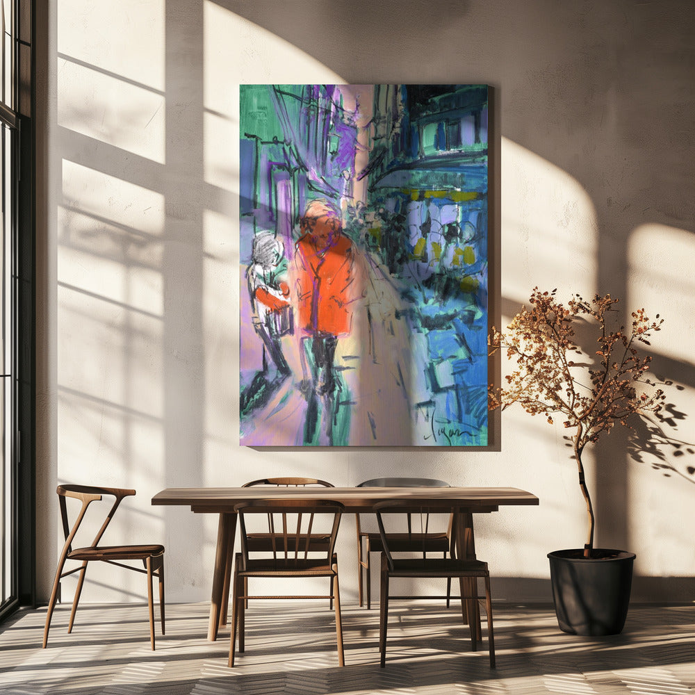 Vivid Street Stroll | Canvas