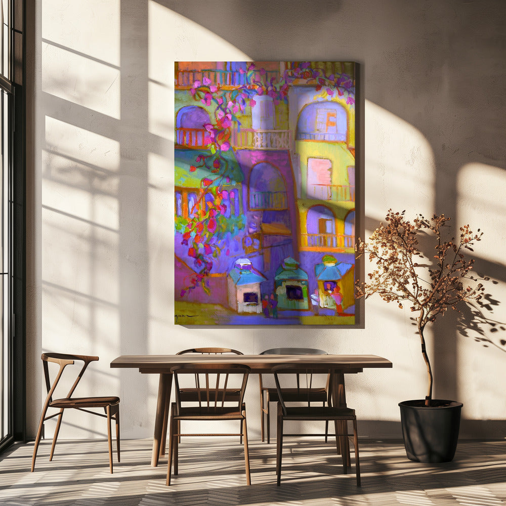 Vibrant Streetscape | Canvas