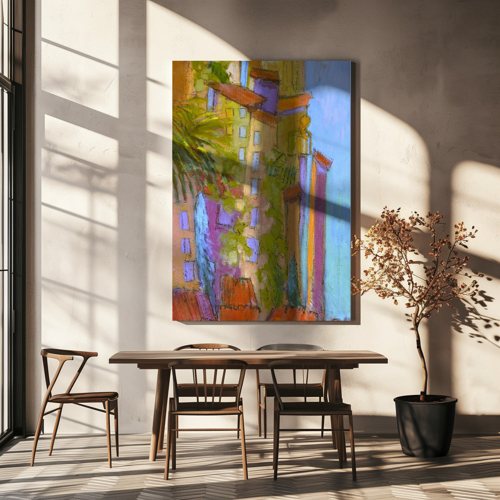 Sunlit Balconies | Canvas
