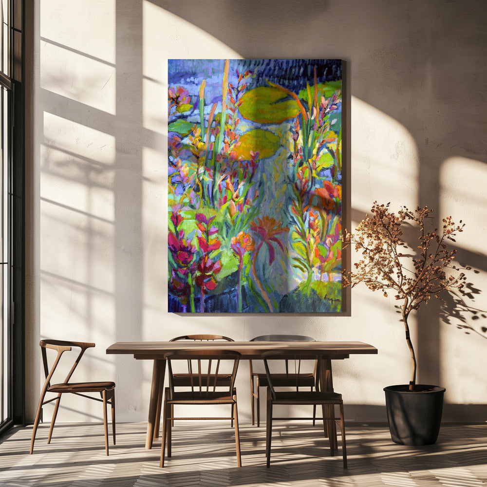 Vibrant Garden Path | Canvas