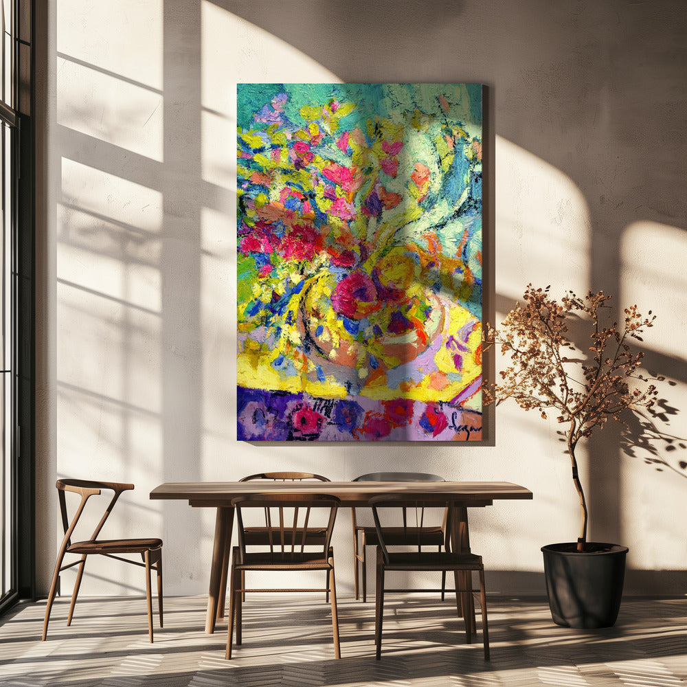 Radiant Floral Harmony | Canvas