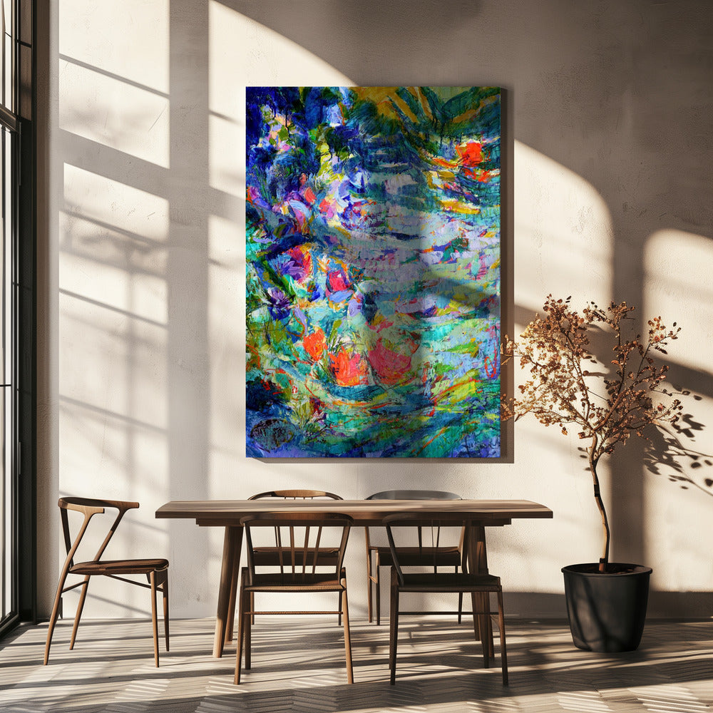 Luminous Petal Cascade | Canvas