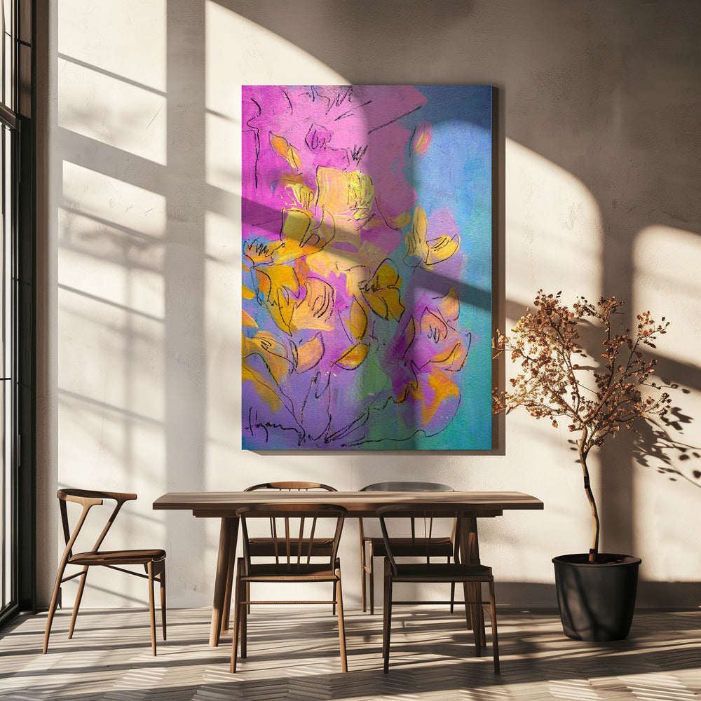 Vibrant Petals Dance | Canvas