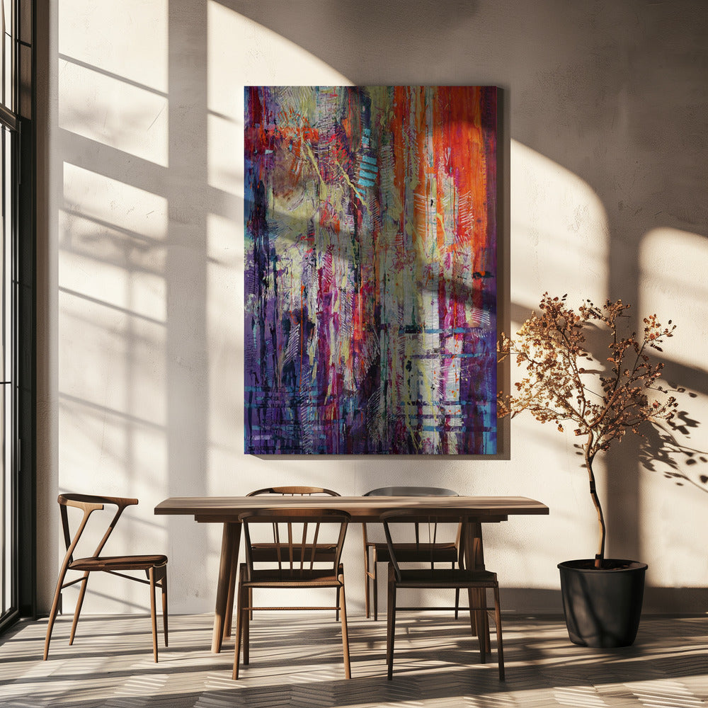 Graceful Echoes of Vibrance | Canvas