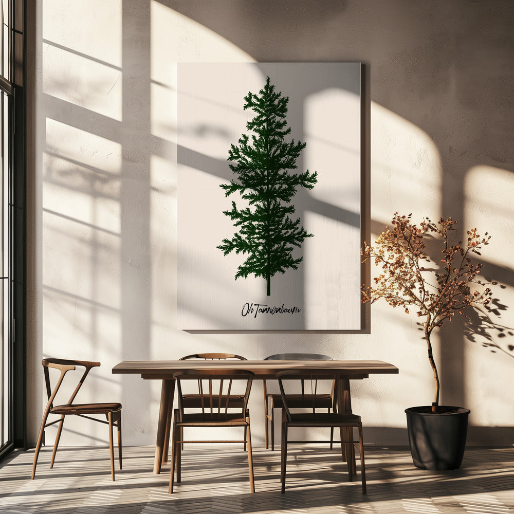 Oh Tannebaum (green) | Canvas
