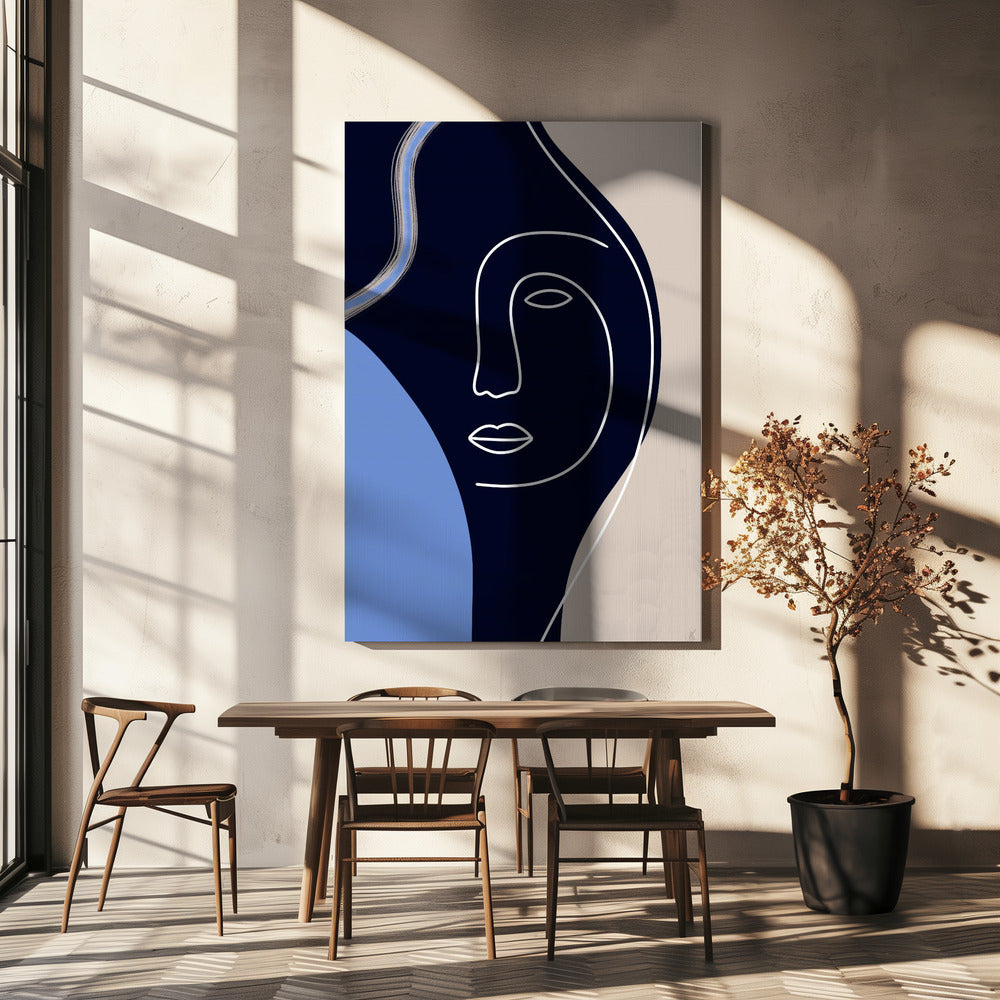 Line Art Face | Canvas