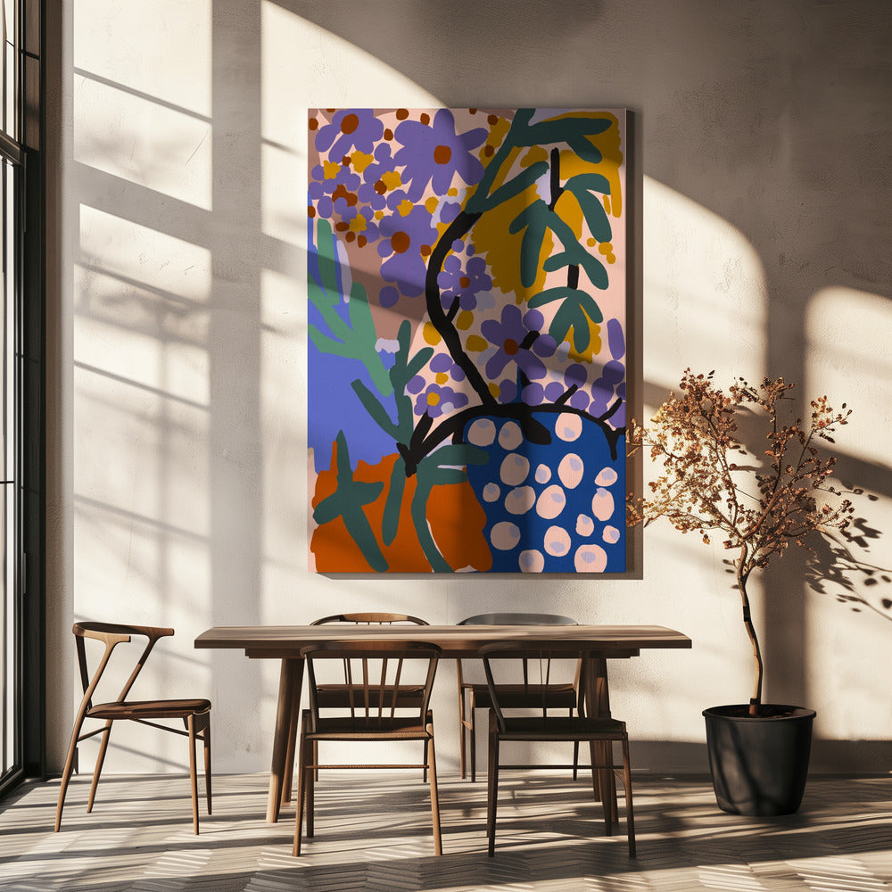 Vibrant Flora Burst | Canvas