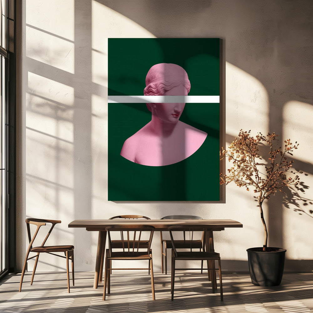 Pink and Green Artemis | Canvas