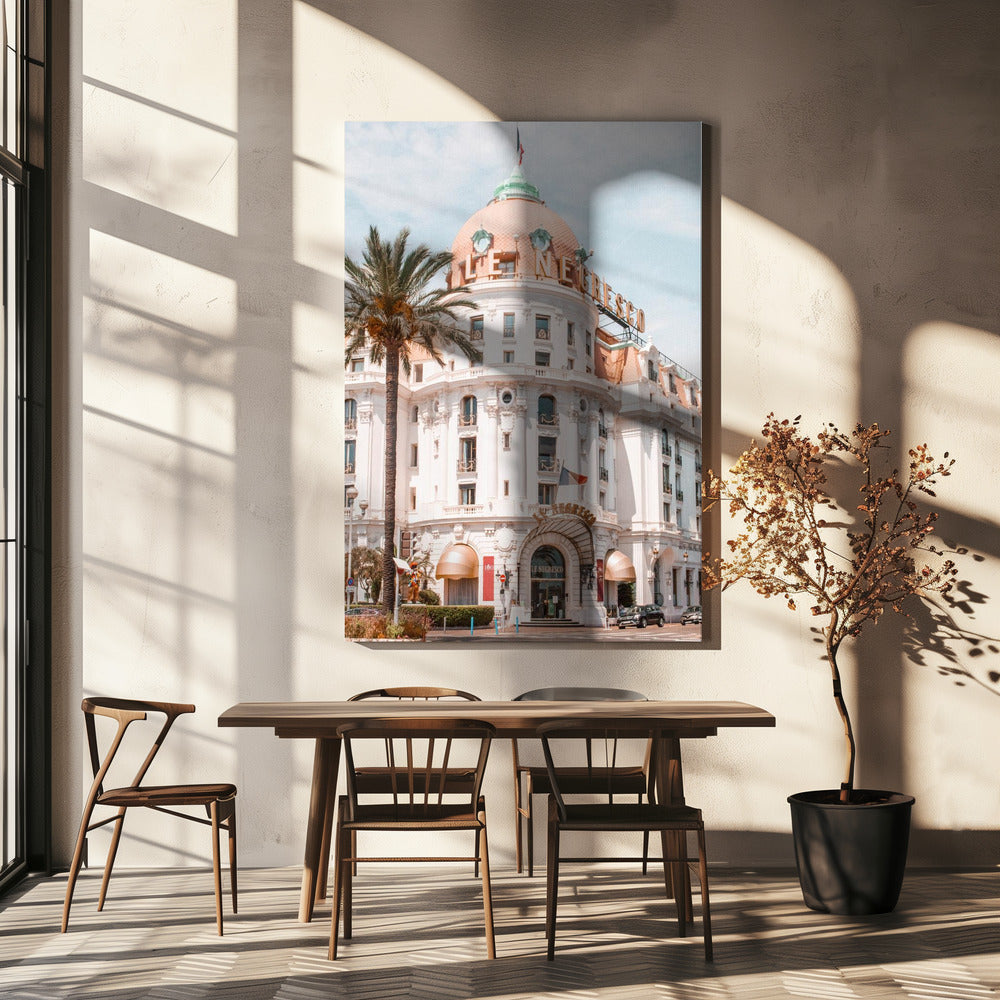 French Riviera Building | Canvas