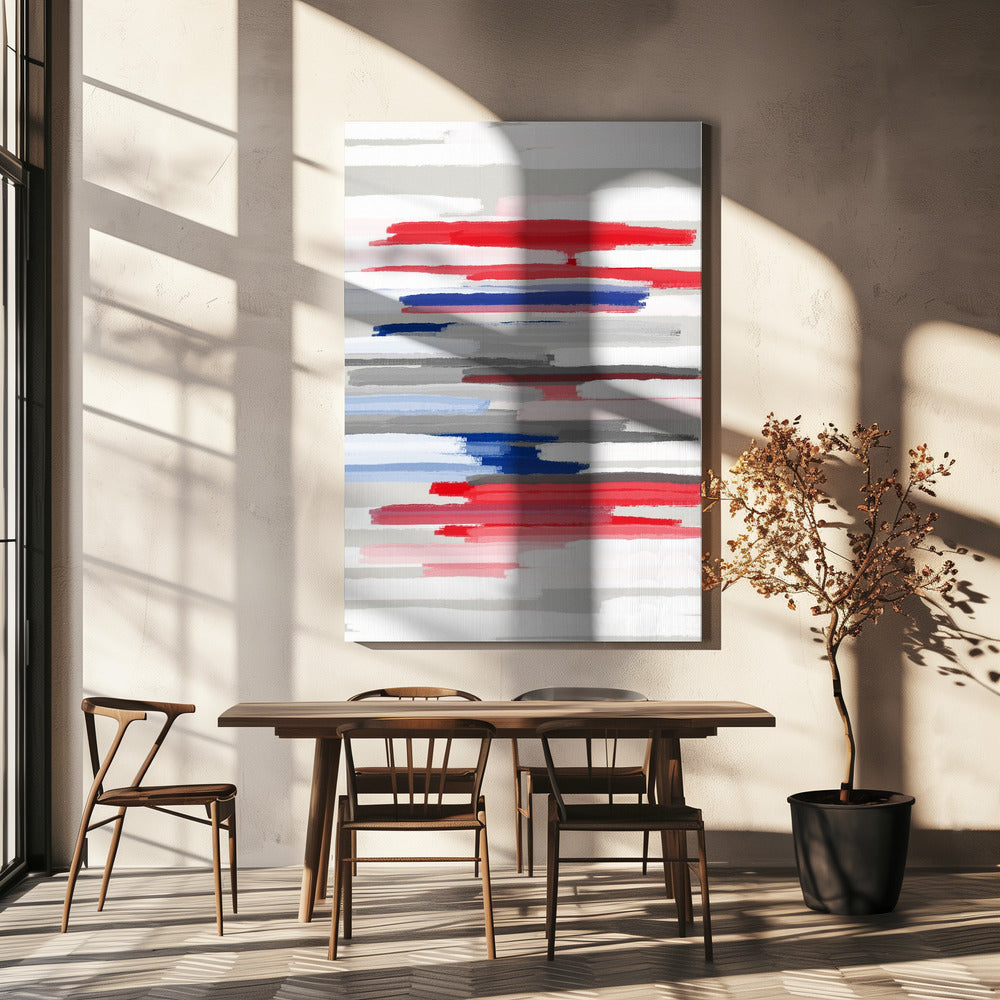 BILLS RED WHITE AND BLUES | Canvas