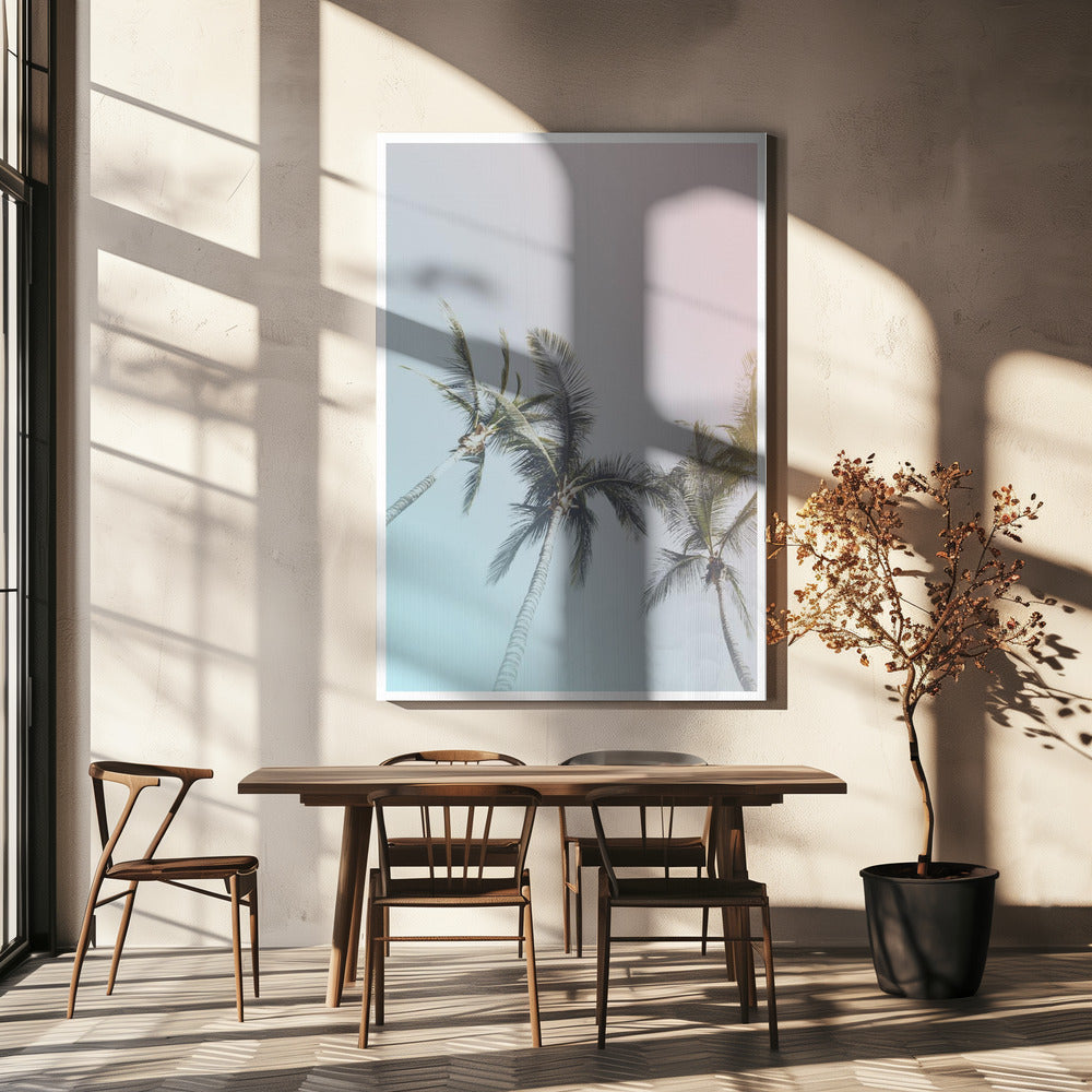 Pastel Palms Bliss | Canvas