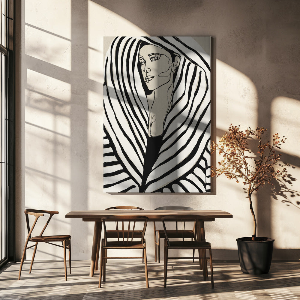 Striped Elegance | Canvas