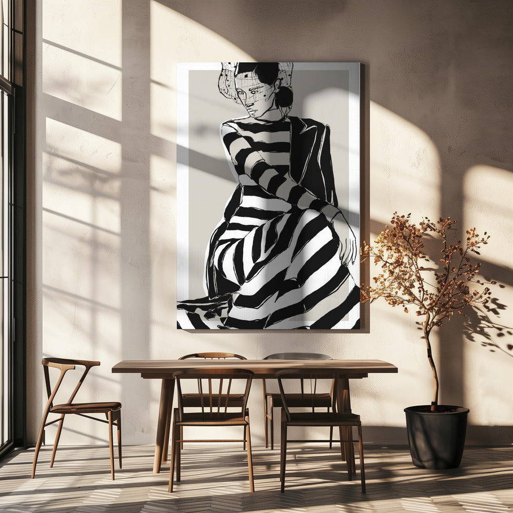 Striped Elegance | Canvas