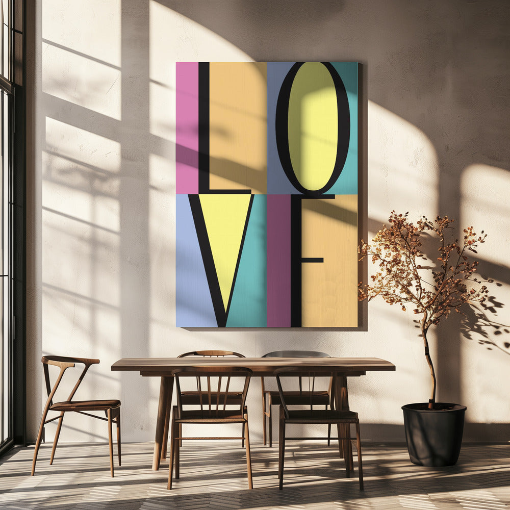 Bold Love Letters | Canvas