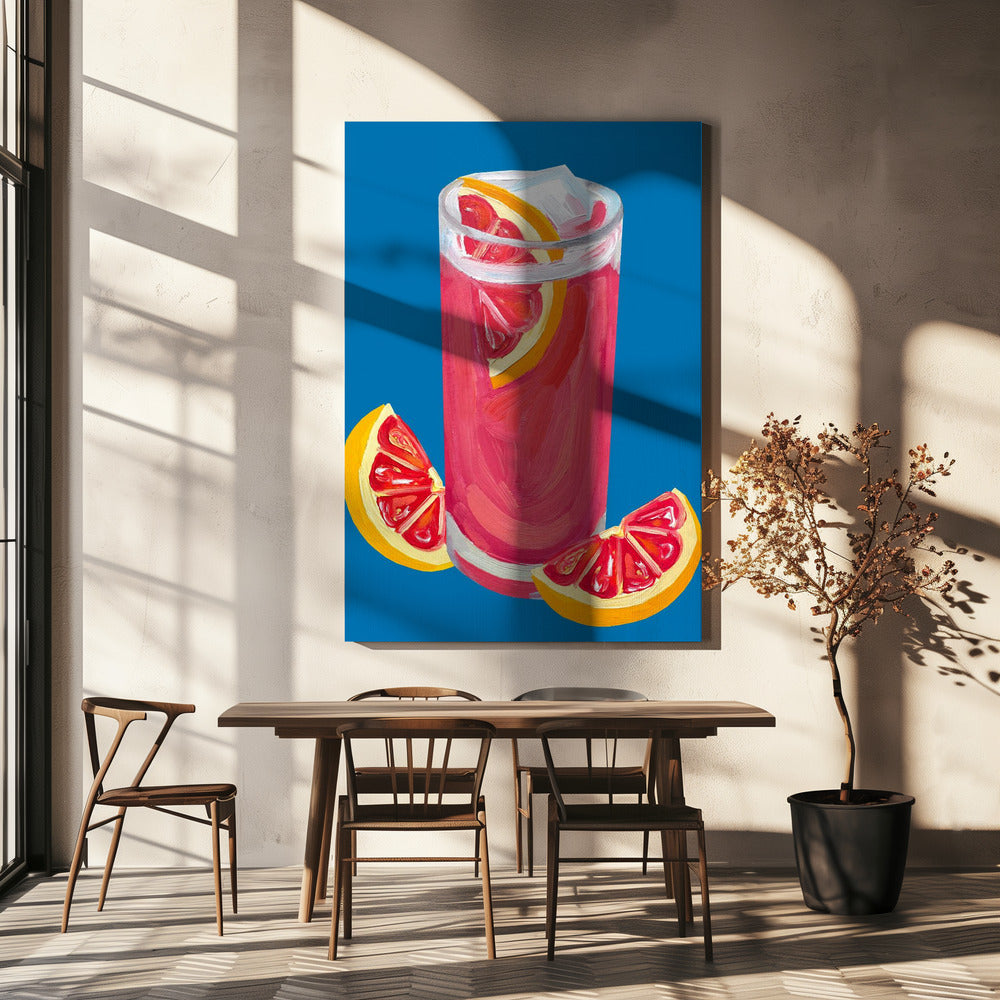 Grapefruit Paloma Blue | Canvas