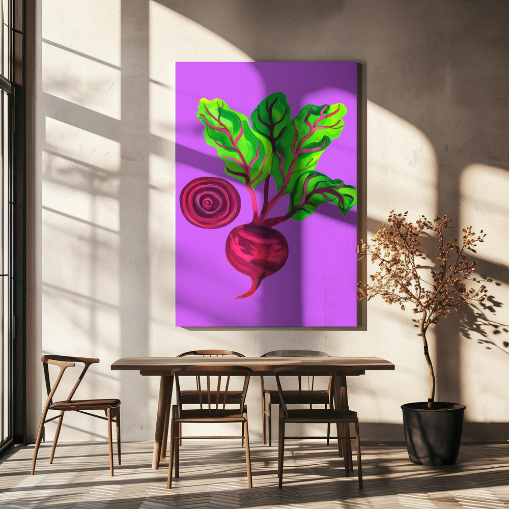 Beetroot Swirl Purple | Canvas