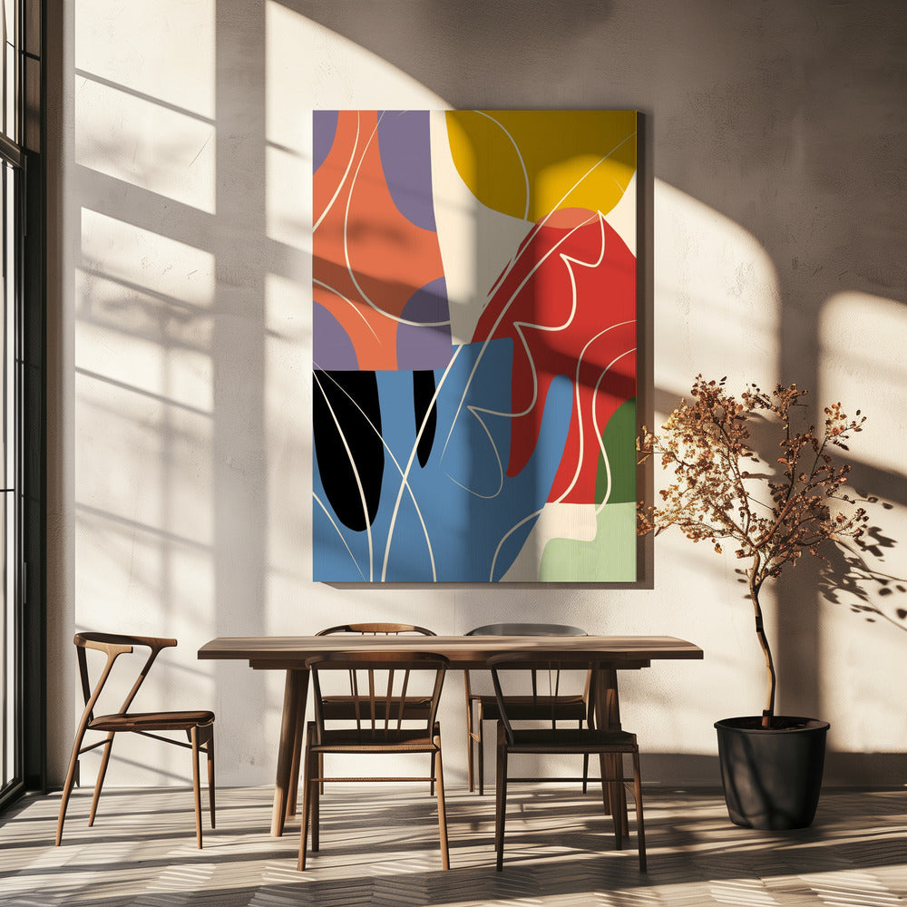 Abstract Color Collage | Canvas