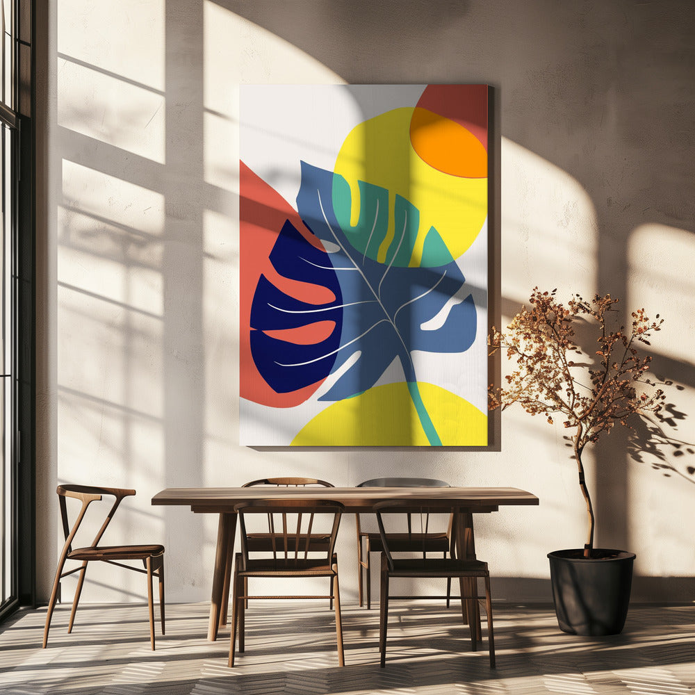 Vibrant Leaf Dance | Canvas