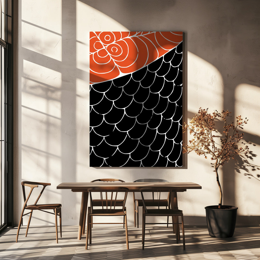 Sashimi Red and Black | Canvas