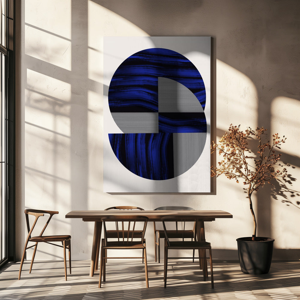 Scandinavian In Blue and Black 2 | Canvas
