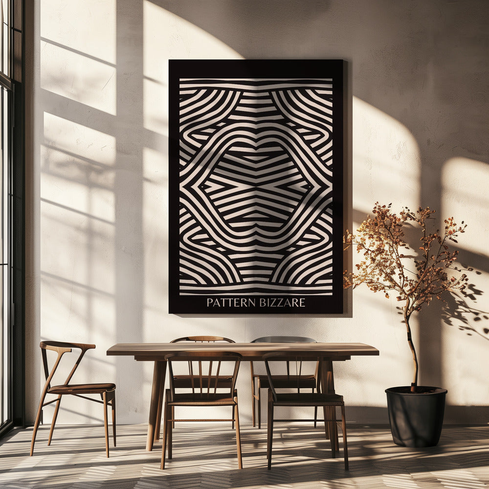Black Pattern Bizarre | Canvas