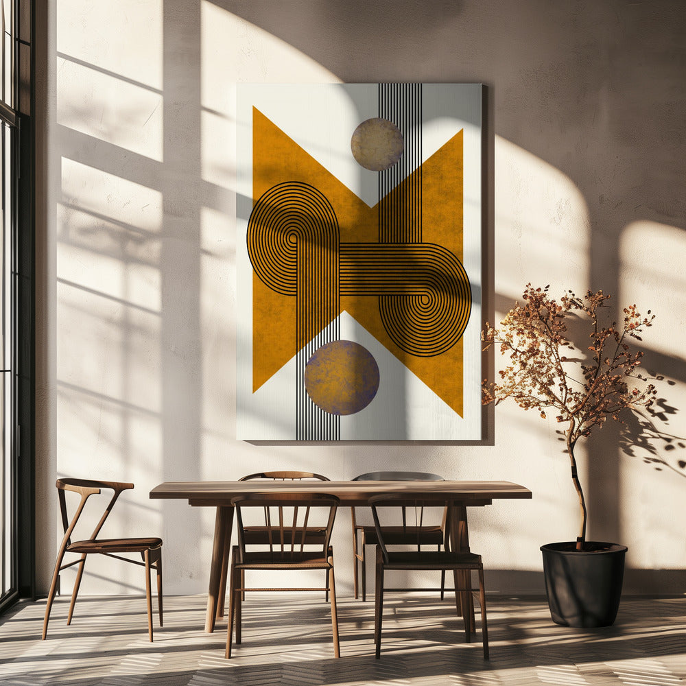 Textured Mid Century Composition 4 | Canvas