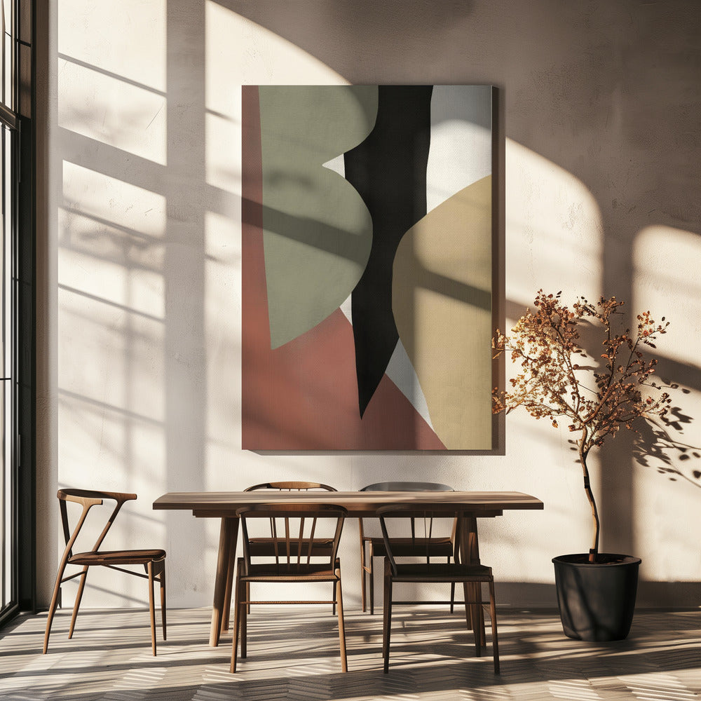 Tropical Abstract Shapes | Canvas