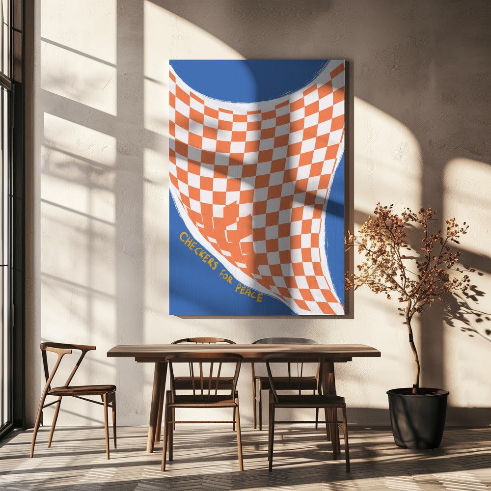 Checkers for Peace | Canvas