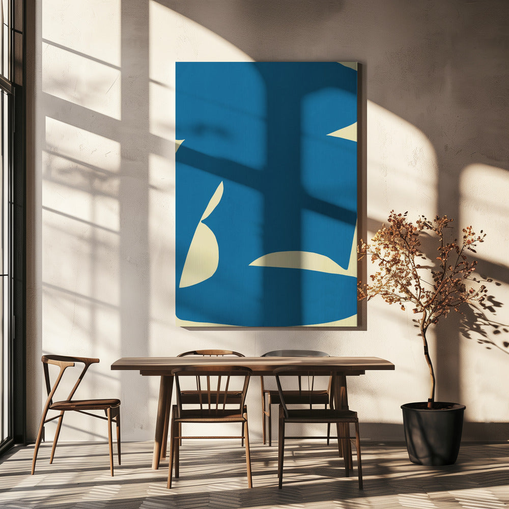 Abstract Blue Form | Canvas