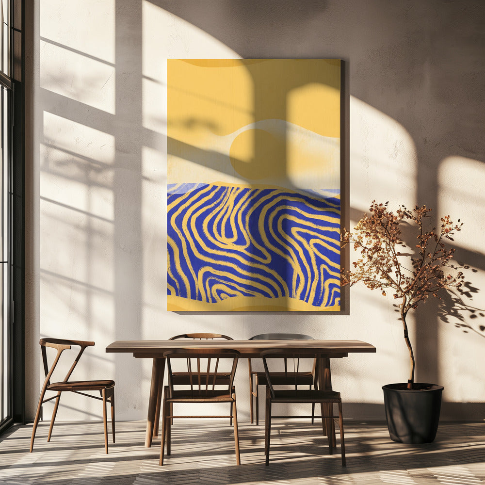 Golden Waves Harmony | Canvas