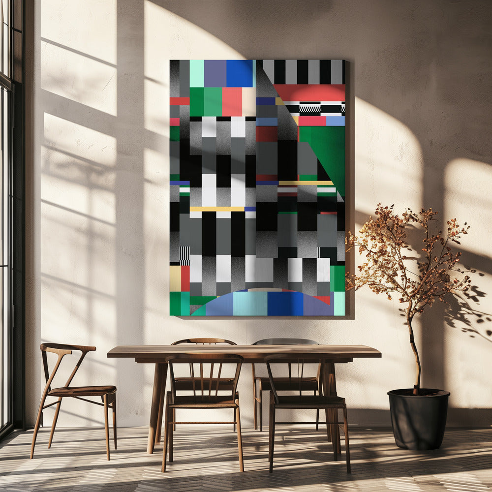 Glitch abstract artwork 01 | Canvas