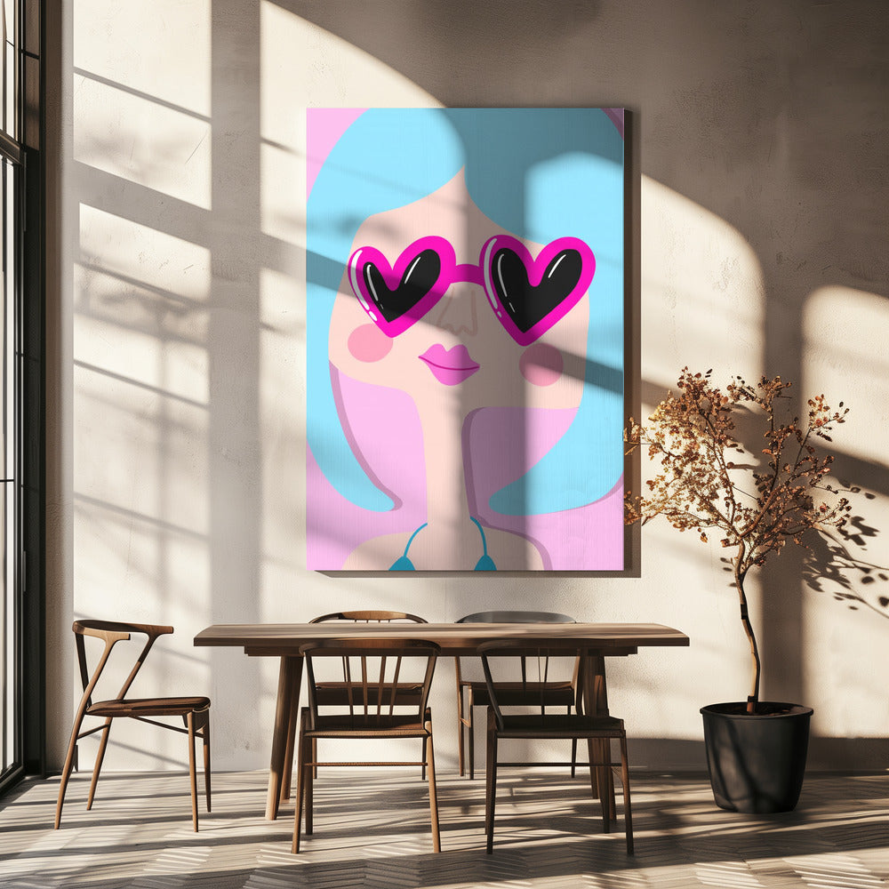 Heart Shades Smile | Canvas