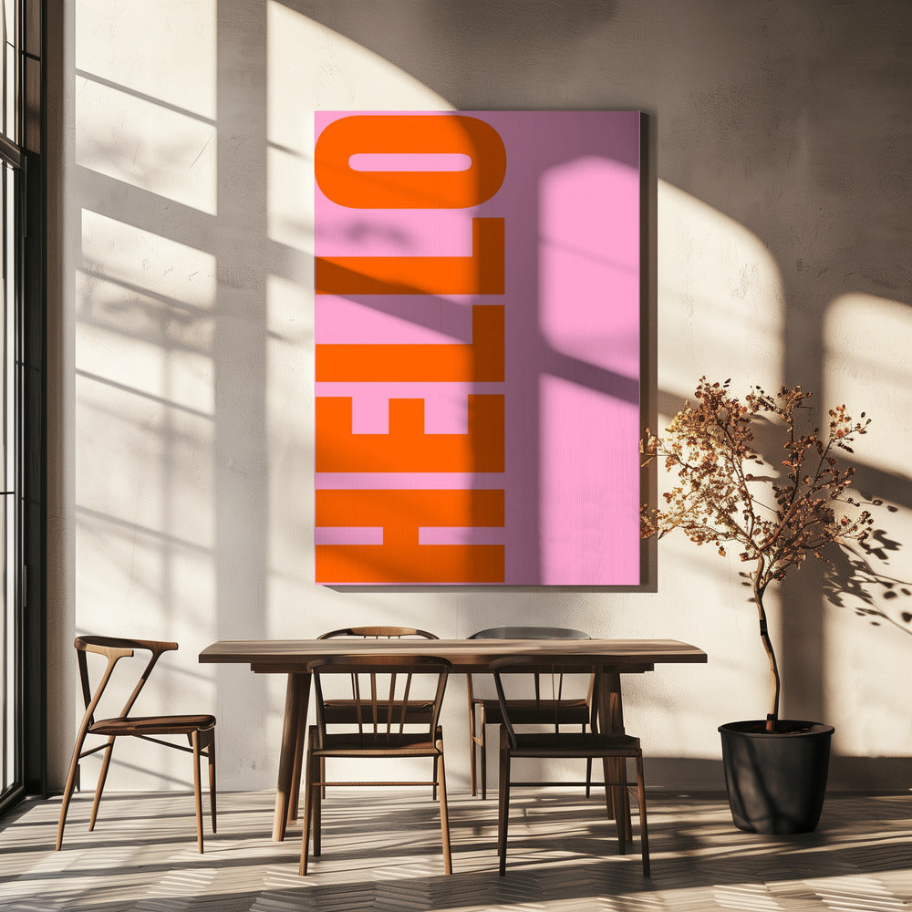 Bold Greeting Burst | Canvas