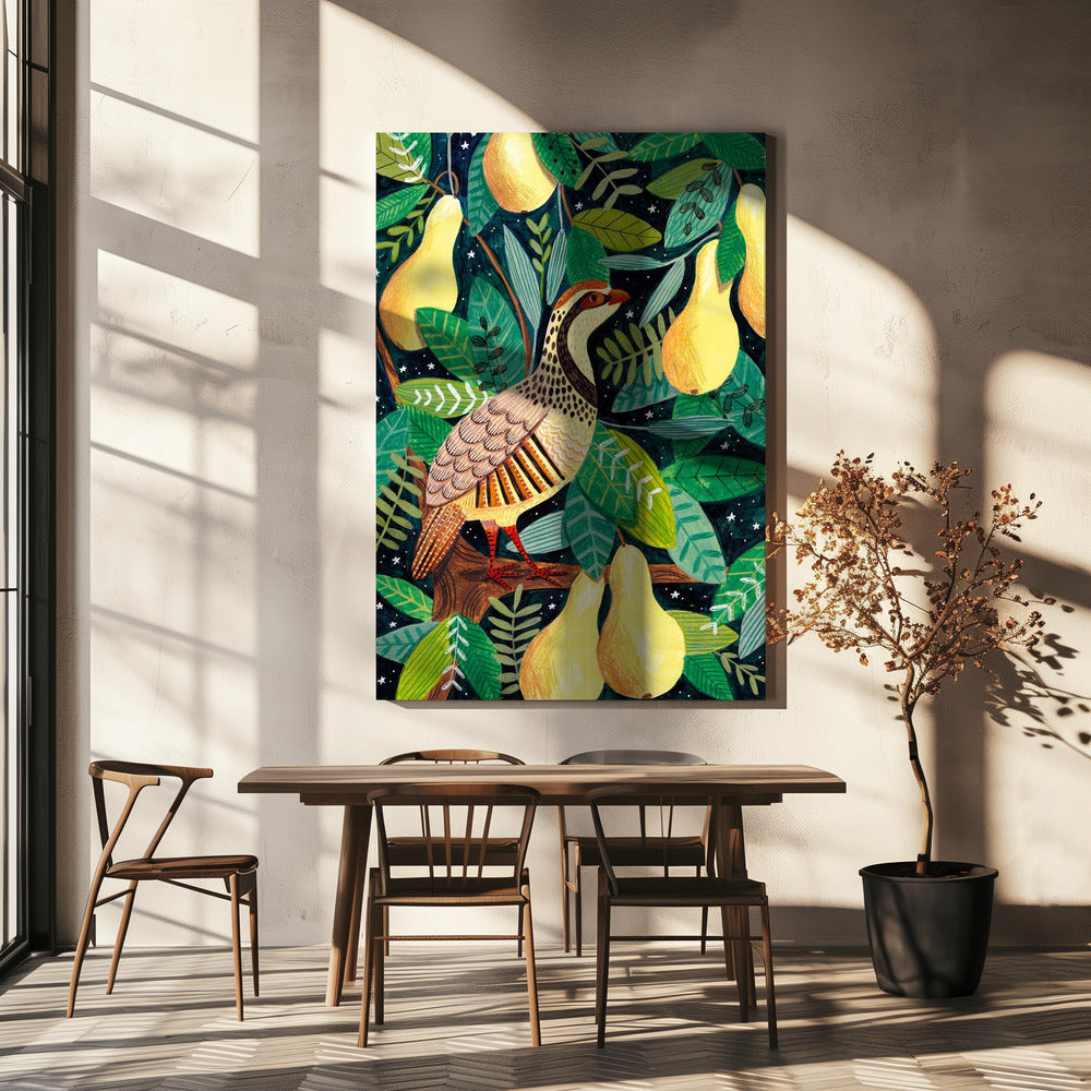 Partridge in a pear tree | Canvas