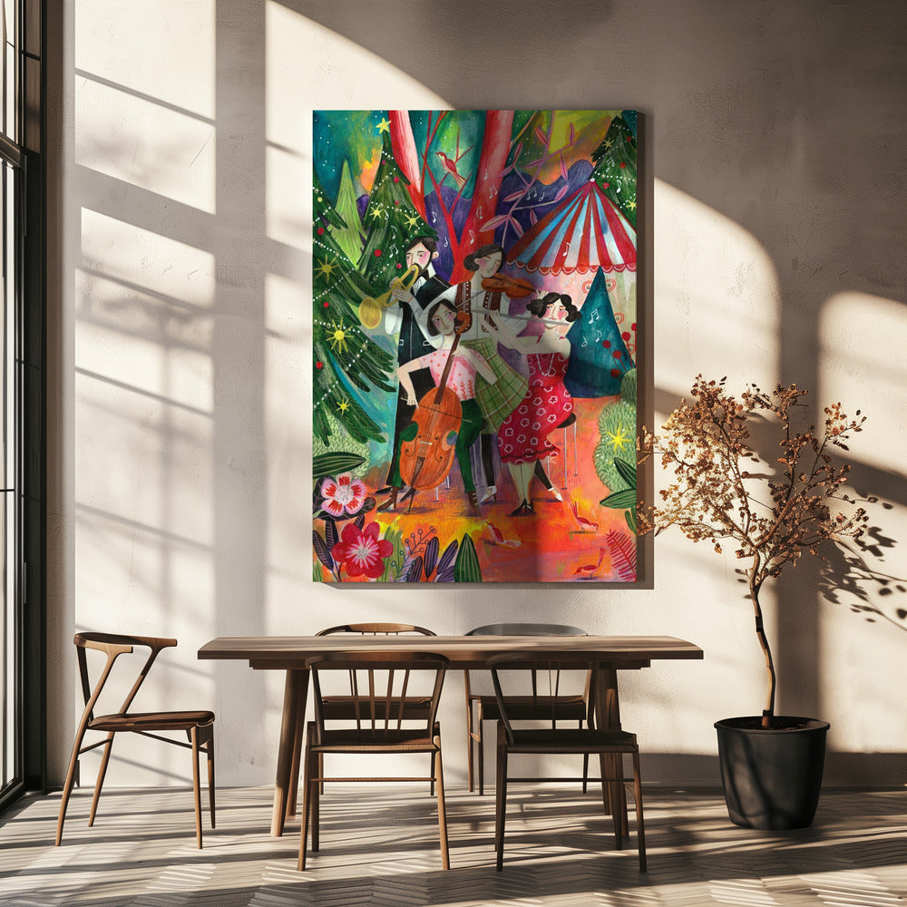 Christmas music in the forest | Canvas