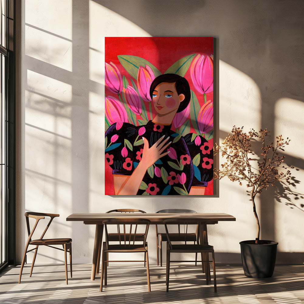 Abstract Modern Woman Portrait | Canvas