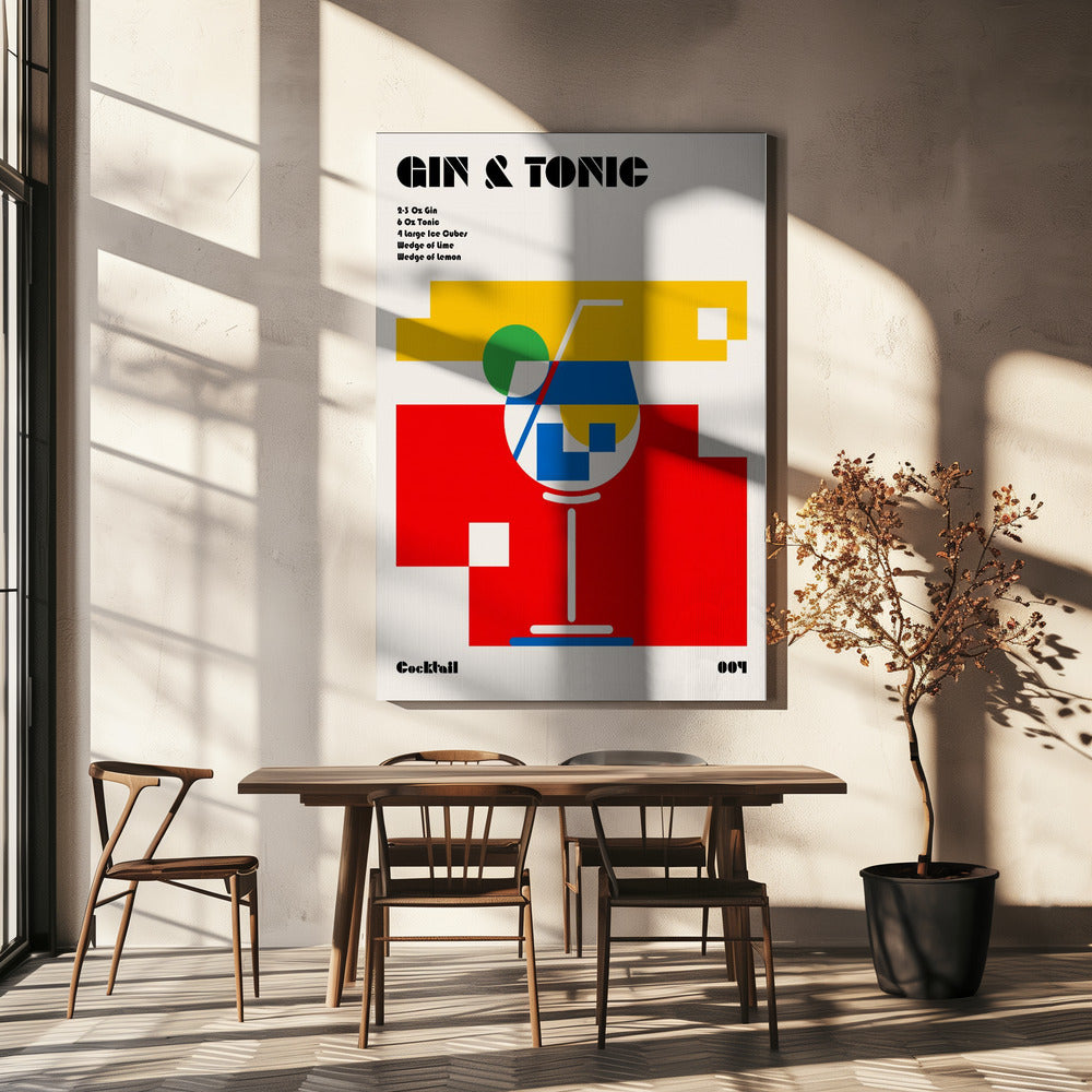 Gin &amp; Tonic Bauhaus Cocktail | Canvas