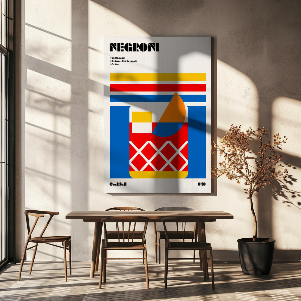 Negroni Bauhaus Cocktail | Canvas