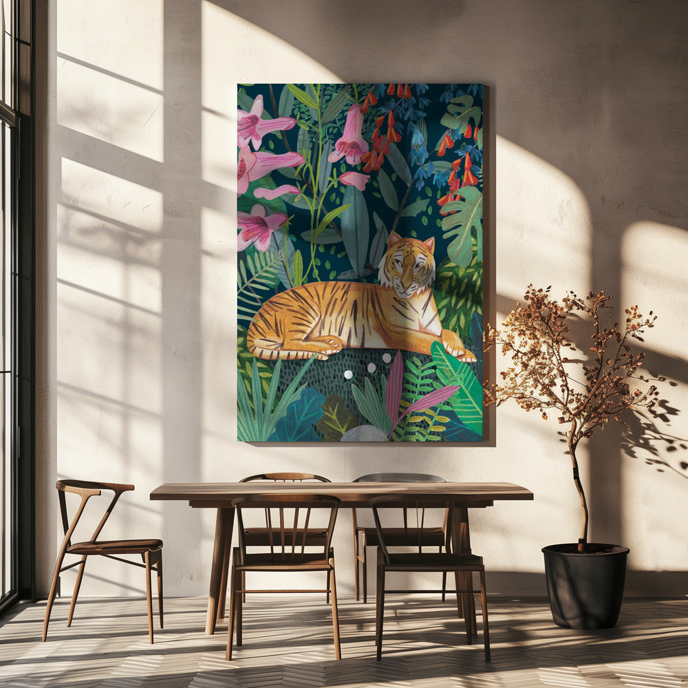 Tiger in the jungle | Canvas