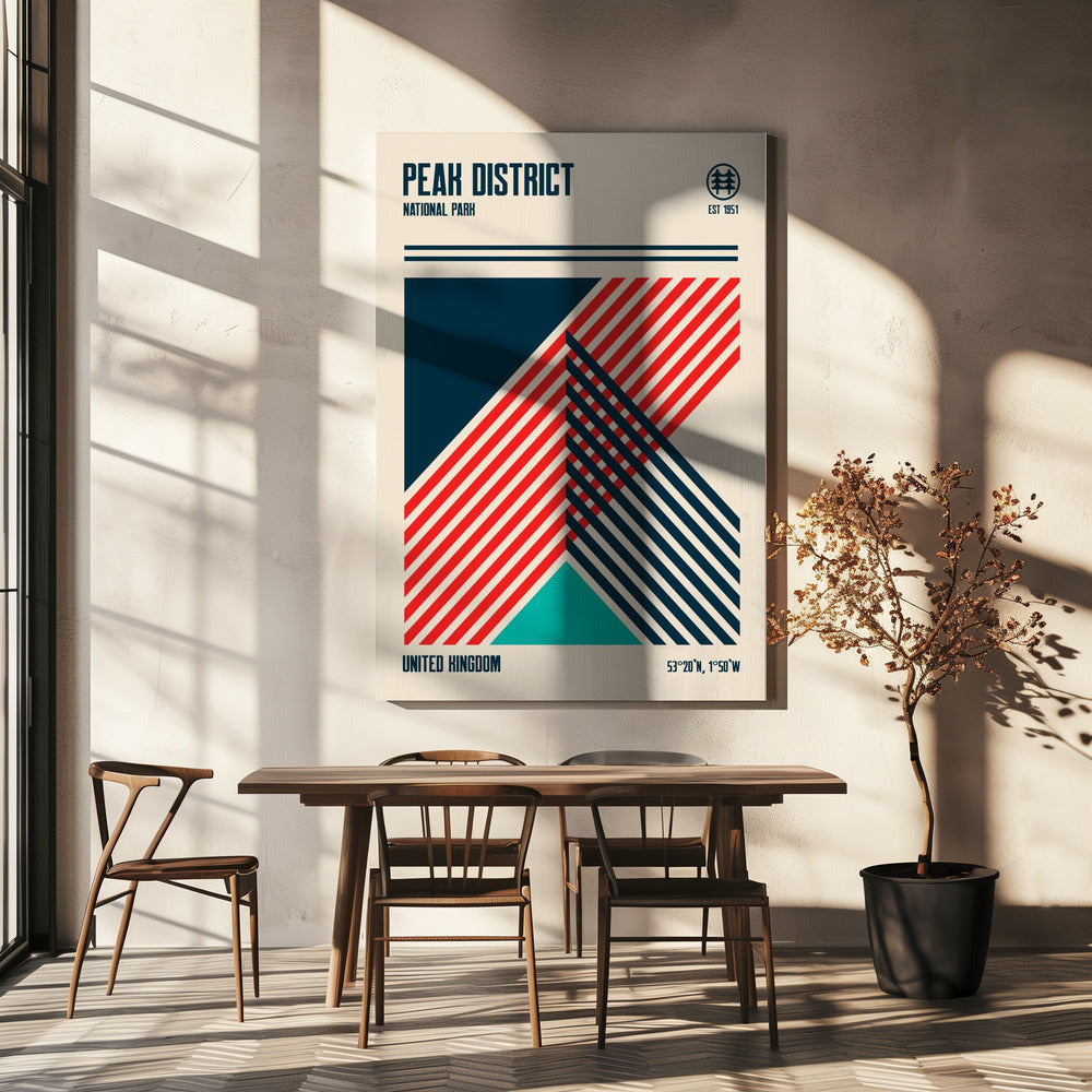 Peak District National Park Travel Poster | Canvas
