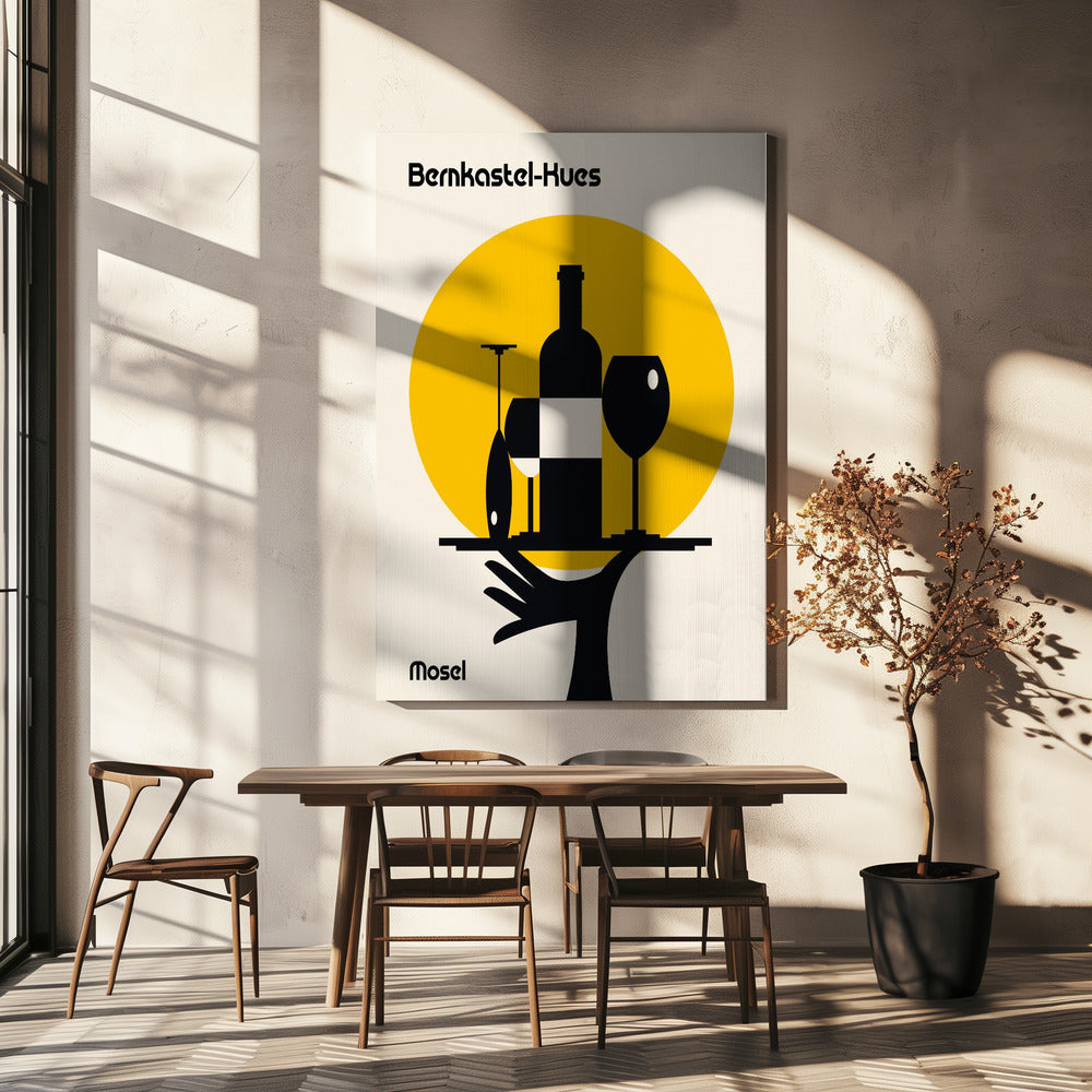 Mosel Wine Minimalist Print | Canvas