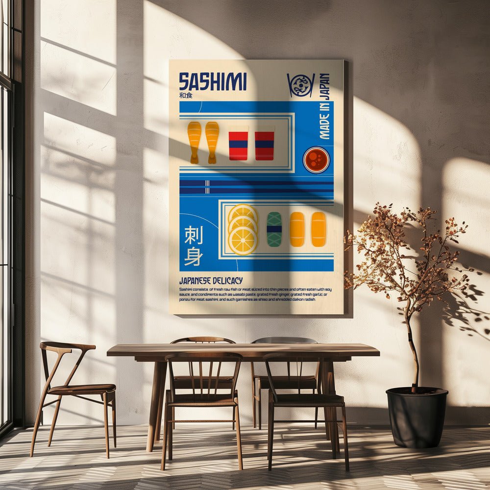 Sashimi Japanese Food Print | Canvas