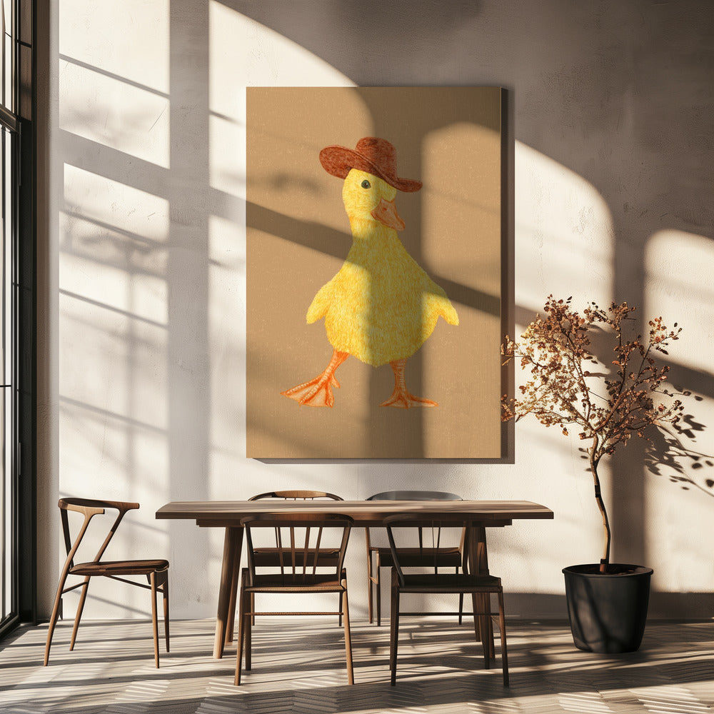 Daphne the Cowgirl Duckling | Canvas