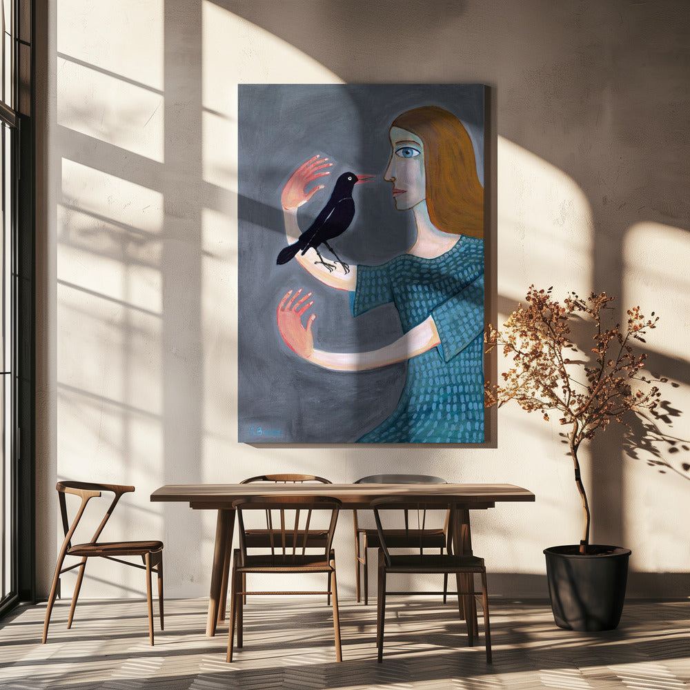 Lady with two left hands | Canvas