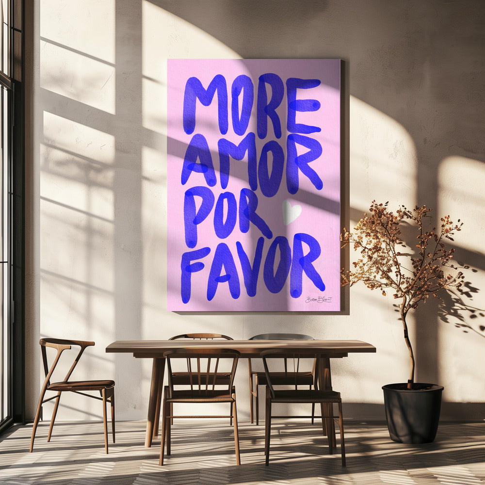 More Amor Por Favor | Canvas