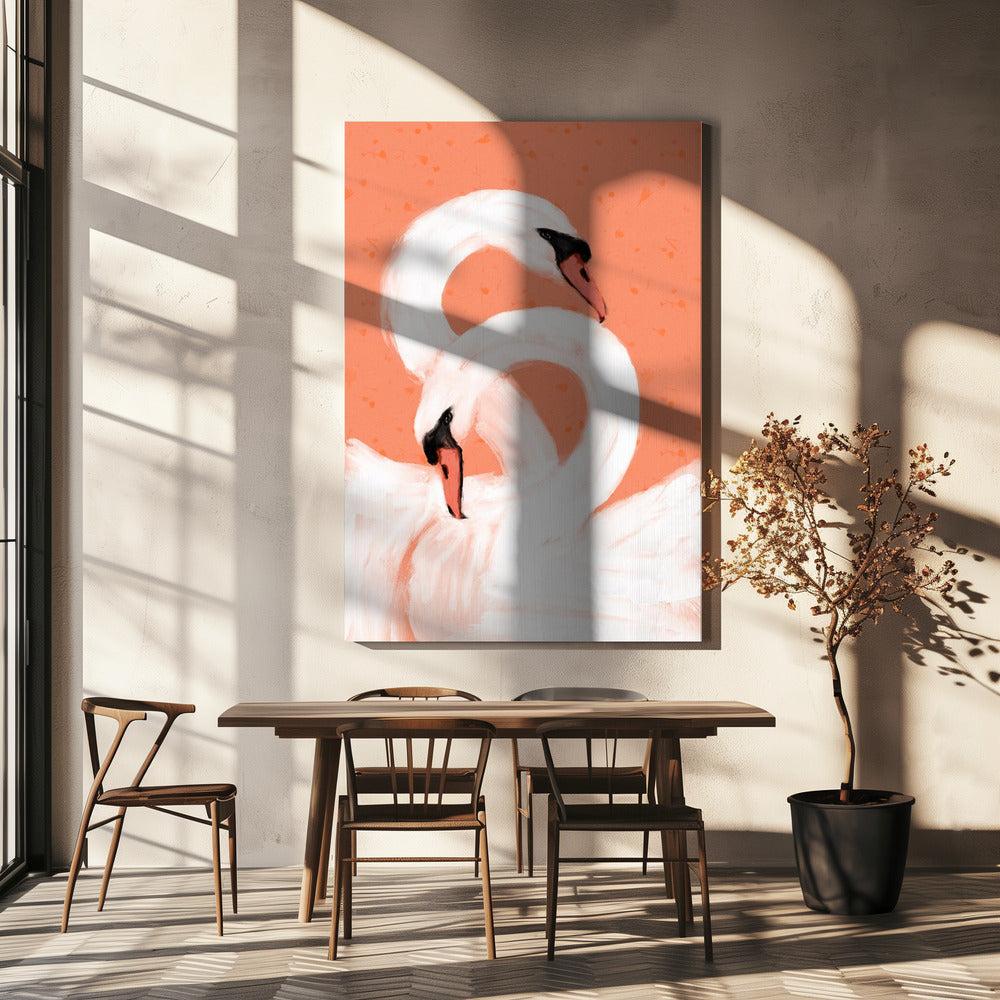 Graceful Swans | Canvas
