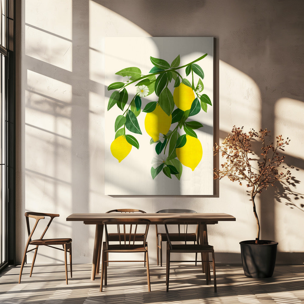 Sunny Lemons 4x5 | Canvas